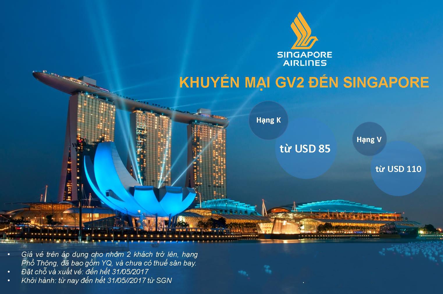 Singapore Airlines khuyến mãi